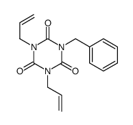 S-Triazine-2,4,6(1H,3H,5H)-trione, 1-benzyl-3,5-diallyl-, Structure