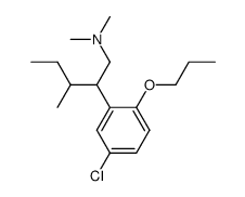 5-Chloro-N,N-dimethyl-β-(1-methylpropyl)-2-propoxybenzeneethanamine Structure