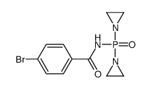 N-[Bis(1-aziridinyl)phosphinyl]-p-bromobenzamide structure