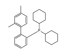 Dicyclohexyl(2',4'-dimethyl-2-biphenylyl)phosphine结构式