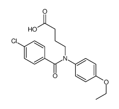 4-[p-Chlorobenzoyl(p-ethoxyphenyl)amino]butyric acid picture