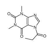 Theophylline,7-propionyl- (7CI,8CI)结构式