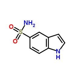 1H-吲哚-5-磺酰胺结构式