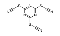 (4,6-dithiocyanato-1,3,5-triazin-2-yl) thiocyanate Structure