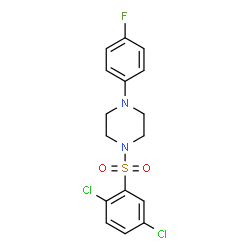 1-[(2,5-Dichlorophenyl)sulfonyl]-4-(4-fluorophenyl)piperazine Structure