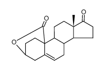 3β-Hydroxy-17-oxo-androst-5-en-19-saeure-lacton Structure