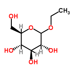 乙基 BETA-D-吡喃葡萄糖苷结构式
