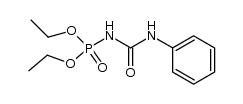 (N'-Phenyl-ureido)-phosphorsaeurediethylester Structure
