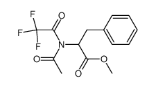 3-Phenyl-N-(trifluoroacetyl)-N-acetyl-L-alanine methyl ester Structure