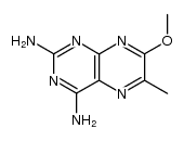7-methoxy-6-methyl-2,4-pteridinediamine结构式