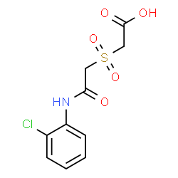 2-([2-(2-CHLOROANILINO)-2-OXOETHYL]SULFONYL)ACETIC ACID结构式