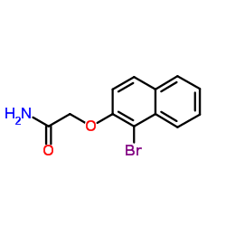 2-[(1-Bromo-2-naphthyl)oxy]acetamide结构式