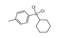 (dichloro)(cyclohexyl)(4-methylphenyl)silane Structure