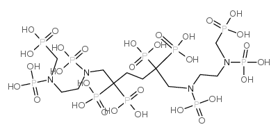 [ethane-1,2-diylbis[[(phosphonomethyl)imino]ethane-2,1-diylnitrilobis(methylene)]]tetrakisphosphonic acid Structure