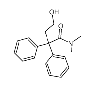 N,N-Dimethyl-2,2-diphenyl-4-hydroxybutyramide结构式