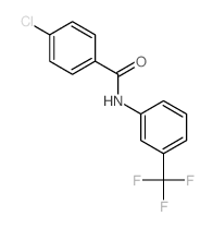 4-chloro-N-[3-(trifluoromethyl)phenyl]benzamide structure