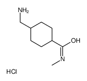4-(aminomethyl)-N-methylcyclohexane-1-carboxamide,hydrochloride结构式