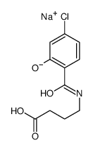 sodium,4-[(4-chloro-2-hydroxybenzoyl)amino]butanoate结构式