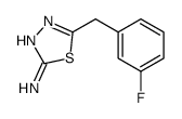 5-[(3-fluorophenyl)methyl]-1,3,4-thiadiazol-2-amine结构式