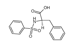 N-benzenesulfonyl-D-phenylalanine Structure