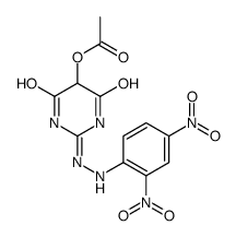 [2-[2-(2,4-dinitrophenyl)hydrazinyl]-4,6-dioxo-1H-pyrimidin-5-yl] acetate结构式