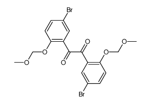 5,5'-dibromo-2,2'-bis-methoxymethoxy-benzil结构式