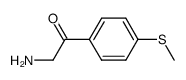 2-amino-1-(4-methylsulfanyl-phenyl)-ethanone结构式