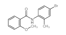 N-(4-Bromo-2-methylphenyl)-2-methoxybenzamide结构式