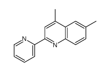 4,6-dimethyl-2-pyridin-2-ylquinoline结构式
