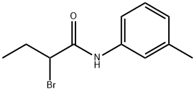 2-溴-N-(3-甲基苯基)丁酰胺结构式