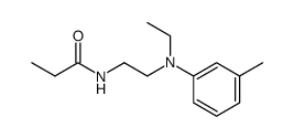 N-Ethyl-N-(2-propionamidoethyl)-m-toluidine结构式