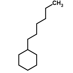 Hexylcyclohexane structure