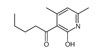 4,6-dimethyl-3-pentanoyl-1H-pyridin-2-one Structure