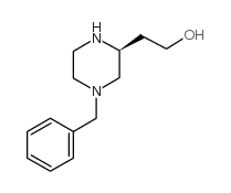 (S)-4-(phenylmethyl)-2-piperazineethanol Structure