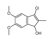3-Chlor-1-hydroxy-5,6-dimethoxy-2-methyl-inden结构式