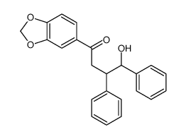 1-(1,3-benzodioxol-5-yl)-4-hydroxy-3,4-diphenylbutan-1-one结构式