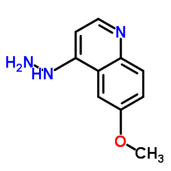 4-Hydrazino-6-methoxyquinoline结构式