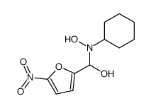 (cyclohexyl(hydroxy)amino)(5-nitrofuran-2-yl)methanol Structure