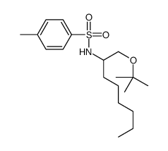 4-methyl-N-[1-[(2-methylpropan-2-yl)oxy]octan-2-yl]benzenesulfonamide结构式