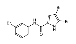 4,5-dibromo-N-(3-bromophenyl)-1H-pyrrole-2-carboxamide Structure