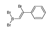 (2-bromo-2-phenylvinyl)dibromoborane Structure