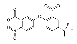 2-nitro-5-[2-nitro-4-(trifluoromethyl)phenoxy]benzoic acid Structure