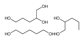 pentane-1,2-diol,pentane-1,5-diol,pentane-1,2,5-triol结构式