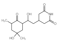 2,6-Piperidinedione,4-[2-hydroxy-2-(5-hydroxy-3,5-dimethyl-2-oxocyclohexyl)ethyl]-结构式