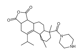 13-isopropyl-18-oxo-18-piperazin-1-yl-17-nor-atis-13-ene-15,16-dicarboxylic acid anhydride结构式