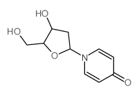 4(1H)-Pyridinone,1-(2-deoxy-a-D-erythro-pentofuranosyl)- Structure
