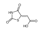 (2Z)-(2,4-二氧代-1,3-噻唑i二n-5-基idene)乙酸结构式