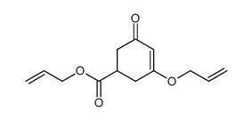 5-oxo-3-(2-propenyloxy)-3-cyclohexene-1-carboxylic acid, 2-propenyl ester Structure