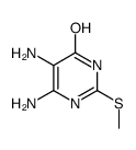 5,6-diamino-2-methylsulfanyl-1H-pyrimidin-4-one Structure