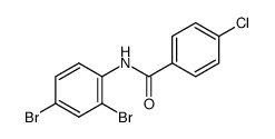 N-(2,4-Dibromophenyl)-4-chlorobenzamide结构式